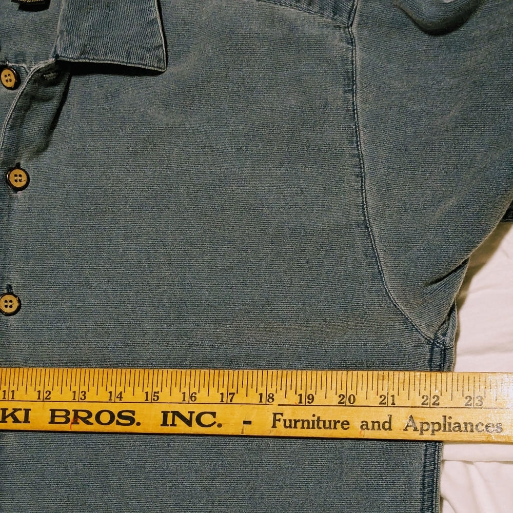 Vintage Colo Wear Button Down Shirt Short Sleeve Cotton Dragon Print Y2K  Medium - Picture 8 of 10